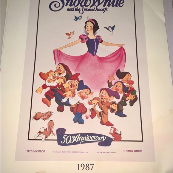 VINTAGE DISNEY PRINTS SNOW WHITE - Picture 3 of 9